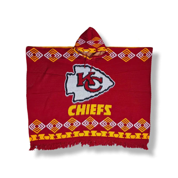Shop Kansas chiefs poncho exclusive design