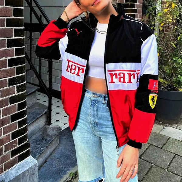Buy Ferrari F1 Racing Team Colorblock Jacket in Red