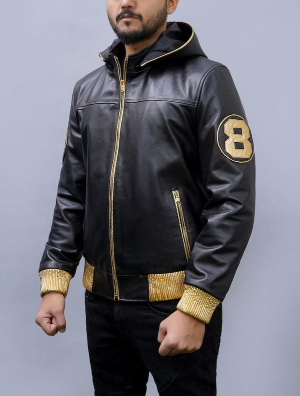 Buy David Puddy Inspired 8 Ball Men and Women Leather Jacket