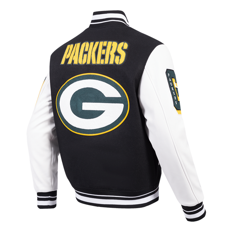 Premium Green Bay Packers mashup wool varsity jacket in USA