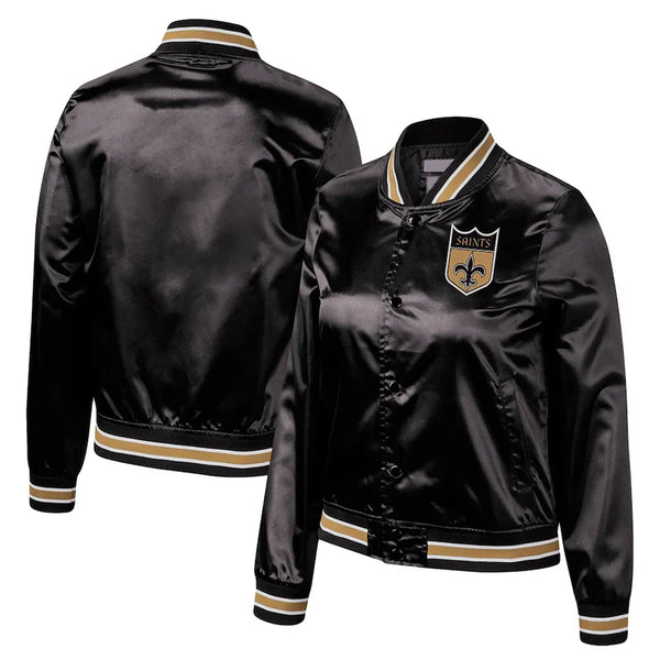 NFL New Orleans Saints satin jacket for men and women in USA