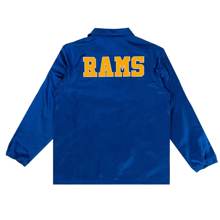 NFL LA Rams Royal Satin Windbreaker in USA