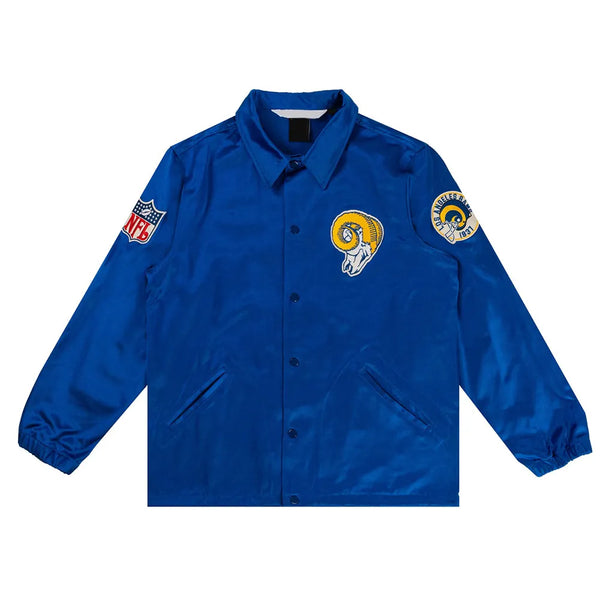 LA Rams Royal Satin Windbreaker Jacket in USA
