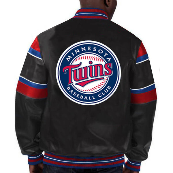 Buy MLB Minnesota Twins Leather Jacket For Men and Women