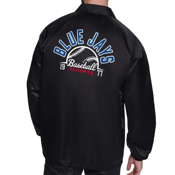 Toronto Blue Jays Retro Logo Coaches Jacket in American Style
