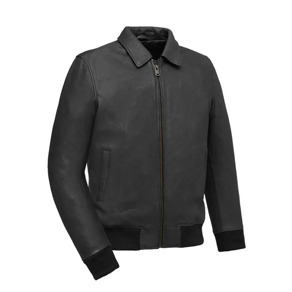 Buy Elegant Moto Bomber - Men's Leather Jacket