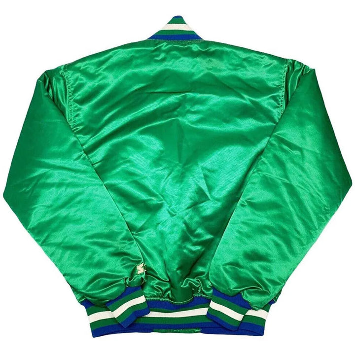 NBA Mavericks Green Jacket Front View

