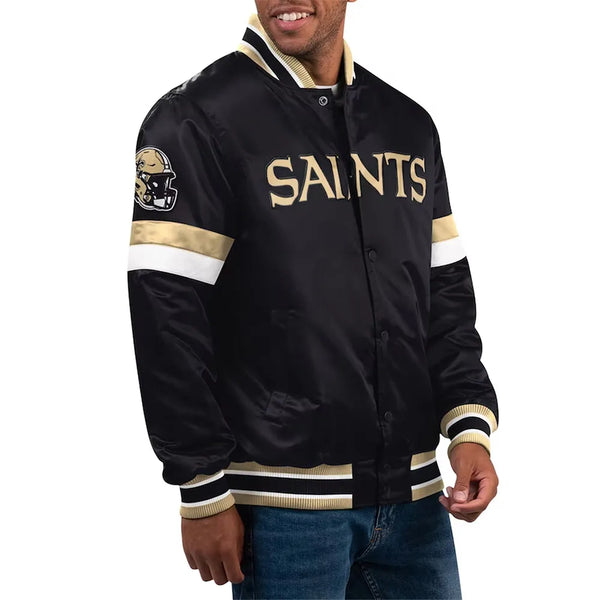 Buy NFL New Orleans Saints Satin Jacket for Men and Women