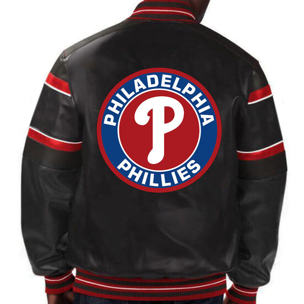 Buy MLB Philadelphia Phillies Leather Jacket For Men and Women