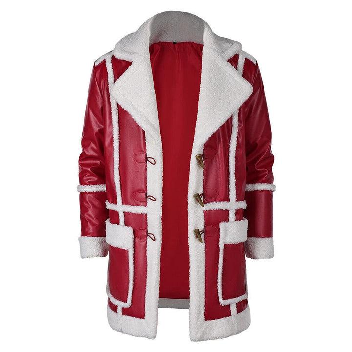 J.K. Simmons Red One Leather long Coat