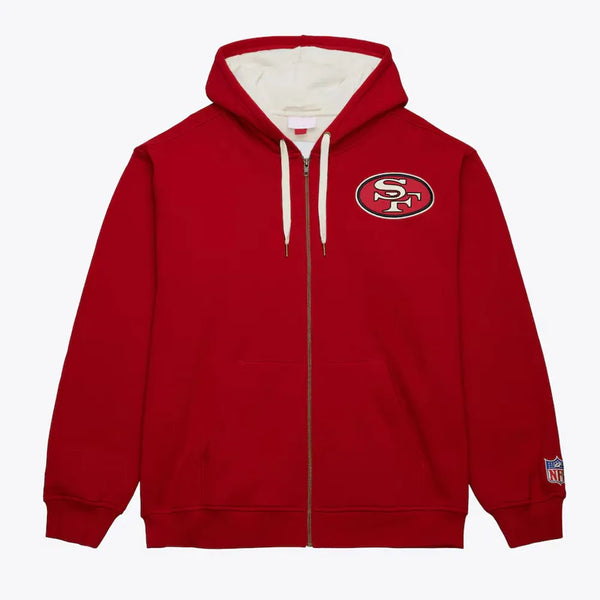 San Francisco 49ers scarlet Playoff Win 2.0 hoodie front view in USA