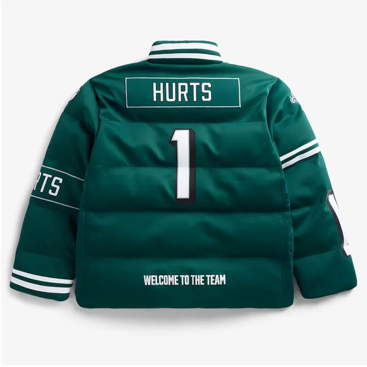 Today Show Eagles green puffer jacket


