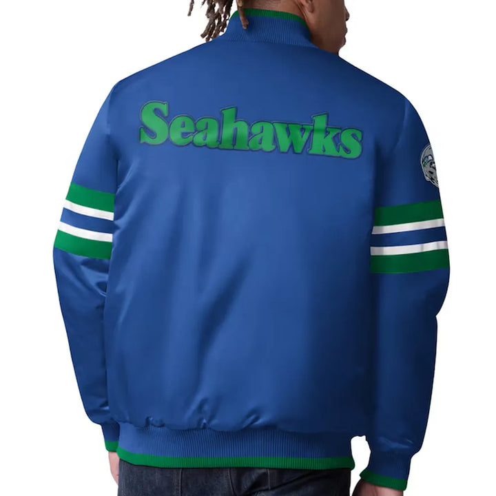 Comfortable Seahawks satin jacket for men and women in USA