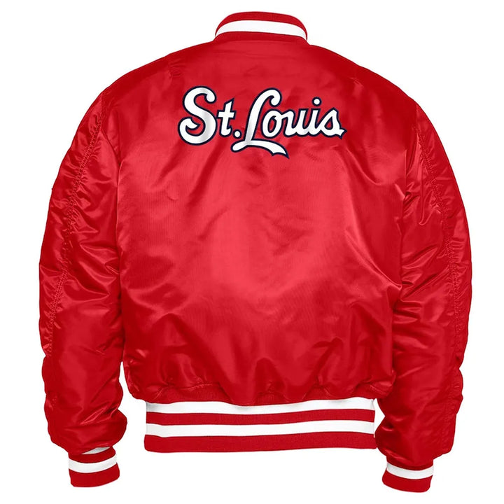 Satin MA-1 baseball jacket for men and women

