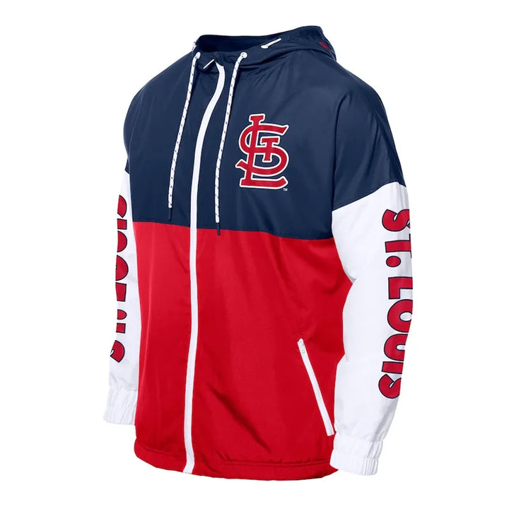 Color block hoodie Cardinals jacket


