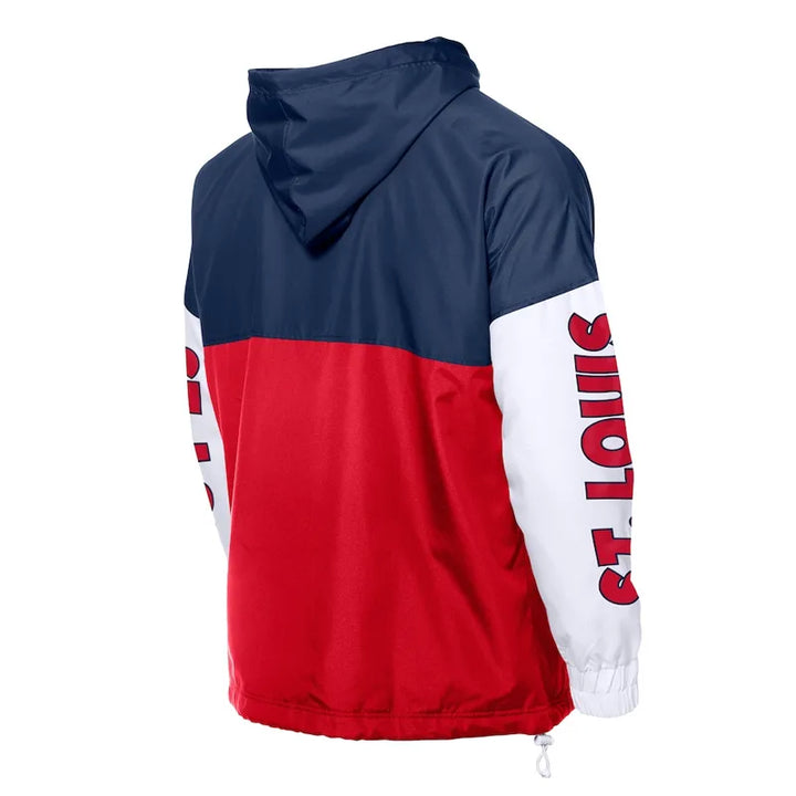 Full zip polyester Cardinals windbreaker

