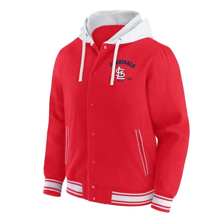 Cotton hoodie jacket for Cardinals fans

