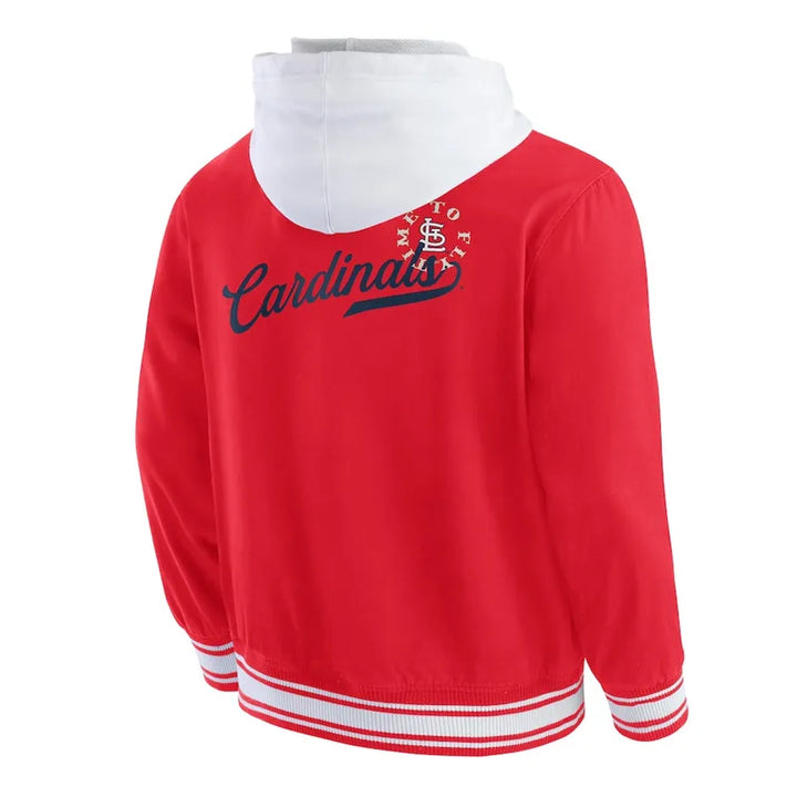 Unisex Cardinals red snap-tab jacket

