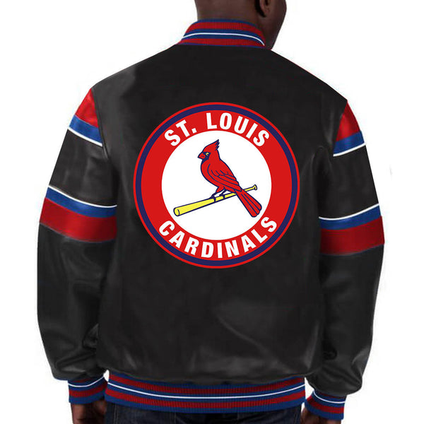 Buy MLB St Louis Cardinals Leather Jacket For Men and Women