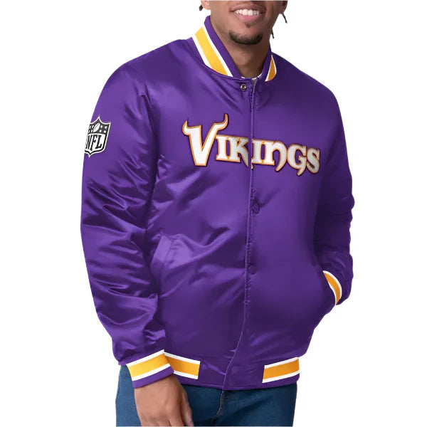 Buy Minnesota Vikings Closer Purple Satin Jacket