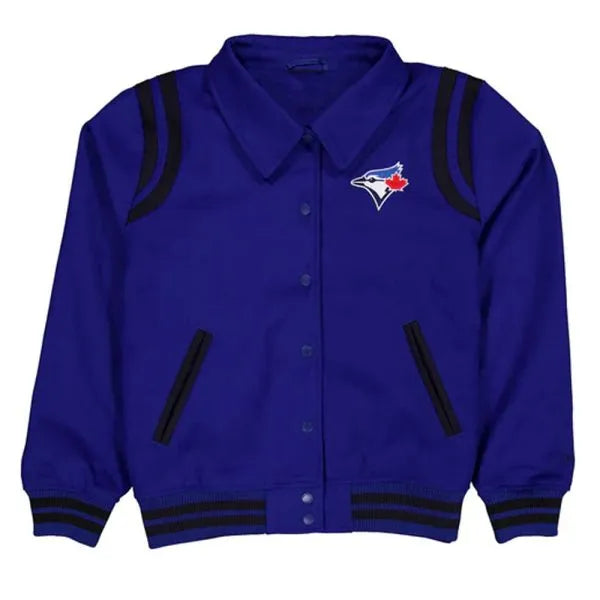 Toronto Blue Jays Sport Night Teddy Varsity Jacket in USA