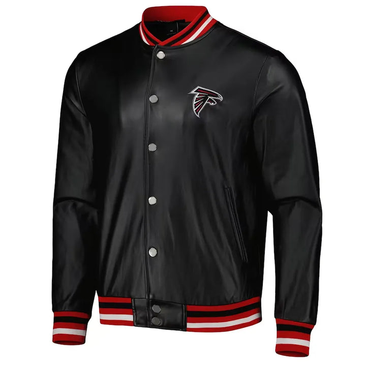 The Wild Collective Atlanta Falcons jacket in metallic finish in USA