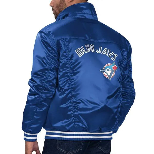 Toronto Blue Jays Royal Tab Trucker Jacket in American  Style
