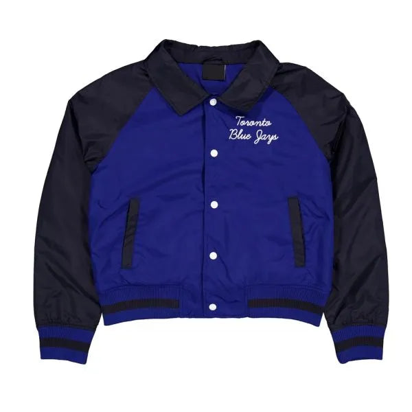 Toronto Blue Jays Blue and Black Throwback Jacket in United State Market
