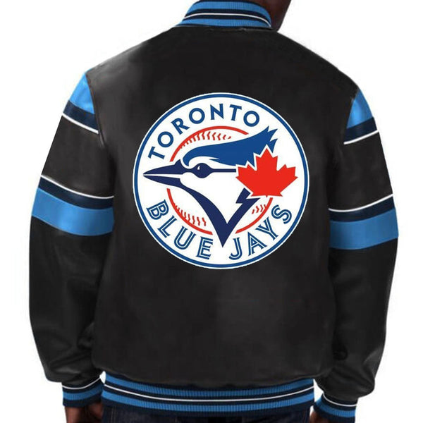 Buy MLB Toronto Blue Jays Leather Jacket For Men and Women
