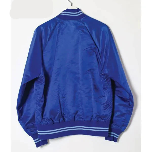 Toronto Blue Jays Retro 80’s Blue Satin Jacket in USA