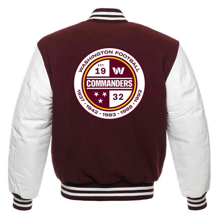 Stylish NFL Commanders wool jacket for men and women in USA