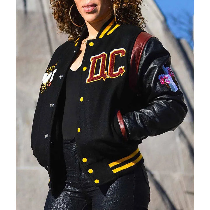Premium Washington Commanders wool jacket with stitched team logo for men and women in USA