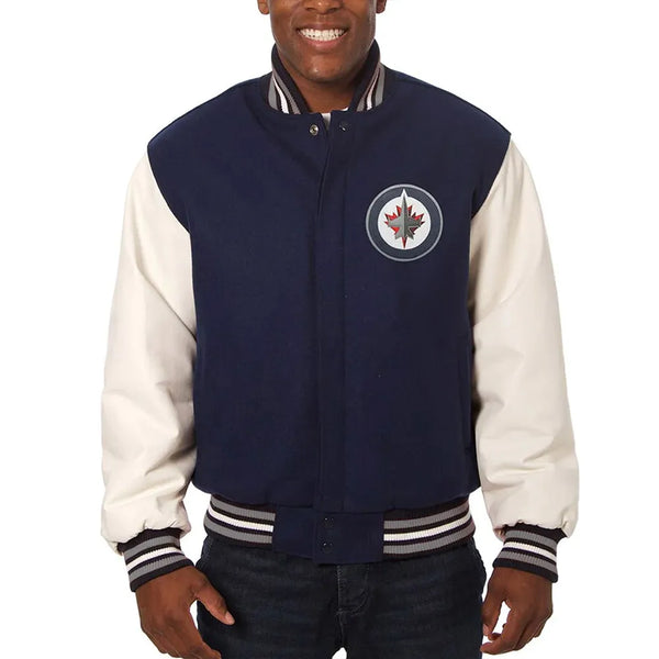 Buy NHL Winnipeg Jets Wool Jacket Men and Women