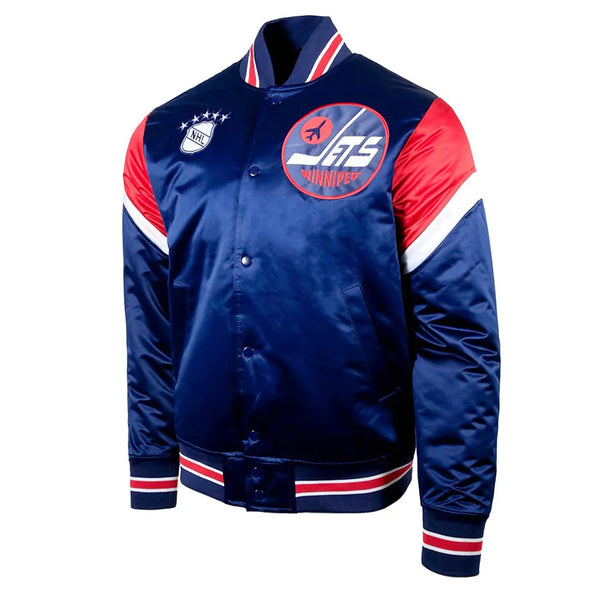 Buy NHL Winnipeg Jets Satin Jacket Men and Women