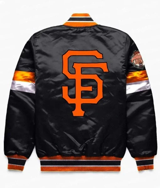 Black and orange Giants baseball fan jacket

