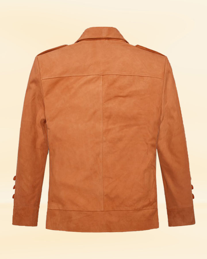 "Upgrade your wardrobe with a premium light brown leather jacket in USA"