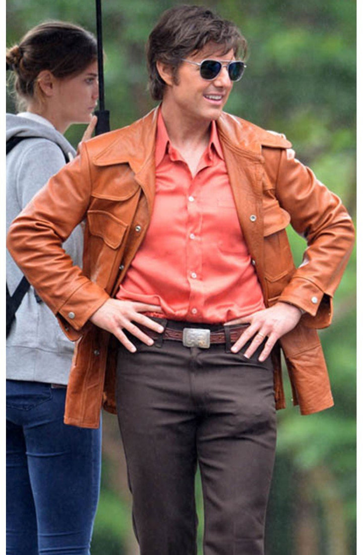 Stylish leather jacket inspired by Tom Cruise in German market