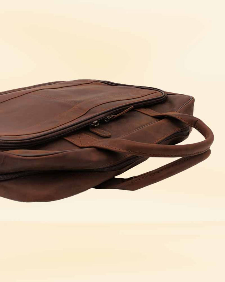 Rustic Leather Backpack with Adjustable Straps in usa