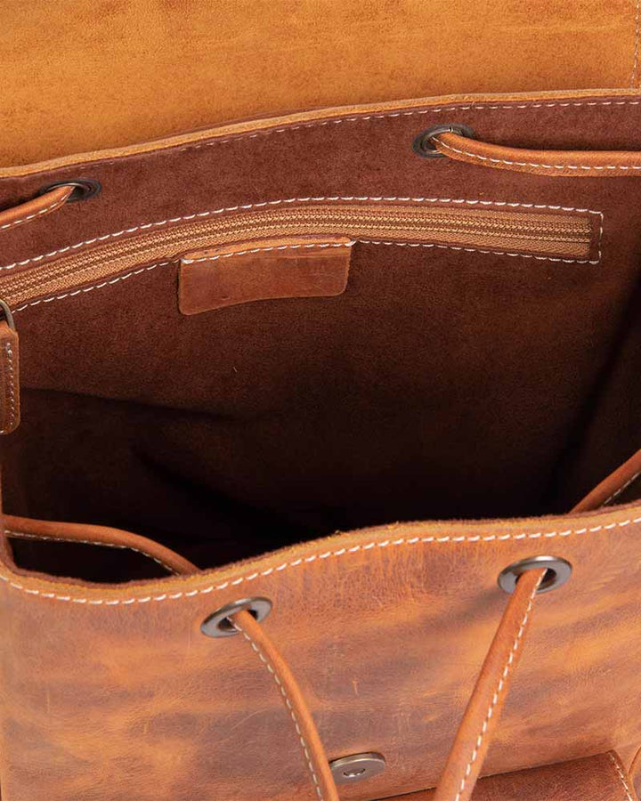 Statement Mini Leather Backpack in UK style