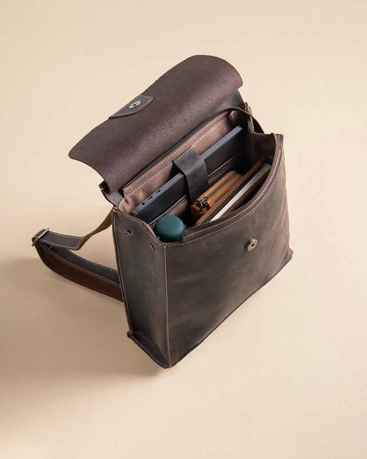 Sophisticated Pricy Leather Slim Backpack for a polished look in US market