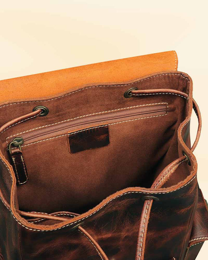 Fashionable and Functional Multi-Pocket Backpack in German style