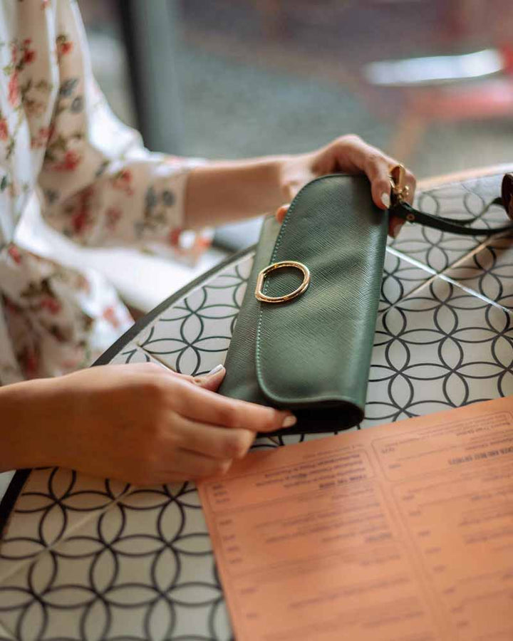 Chic and elegant wristlet clutch for women in UK style