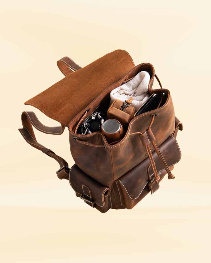 High-end Fashion: Mini Leather Backpack in German market