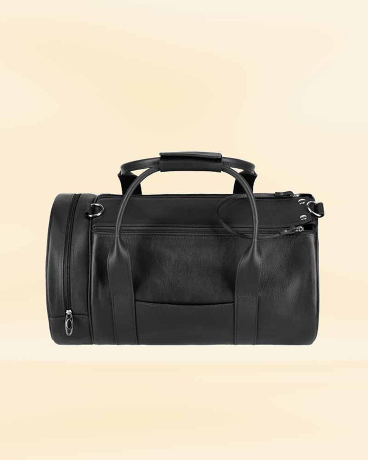 Handcrafted leather travel luggage in US