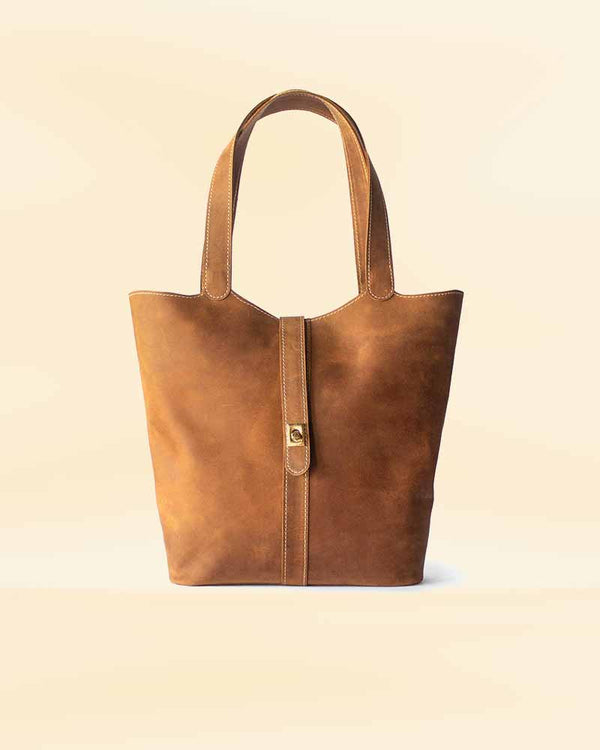 Spacious Tote Bag with Secure Twist Lock Closure USA