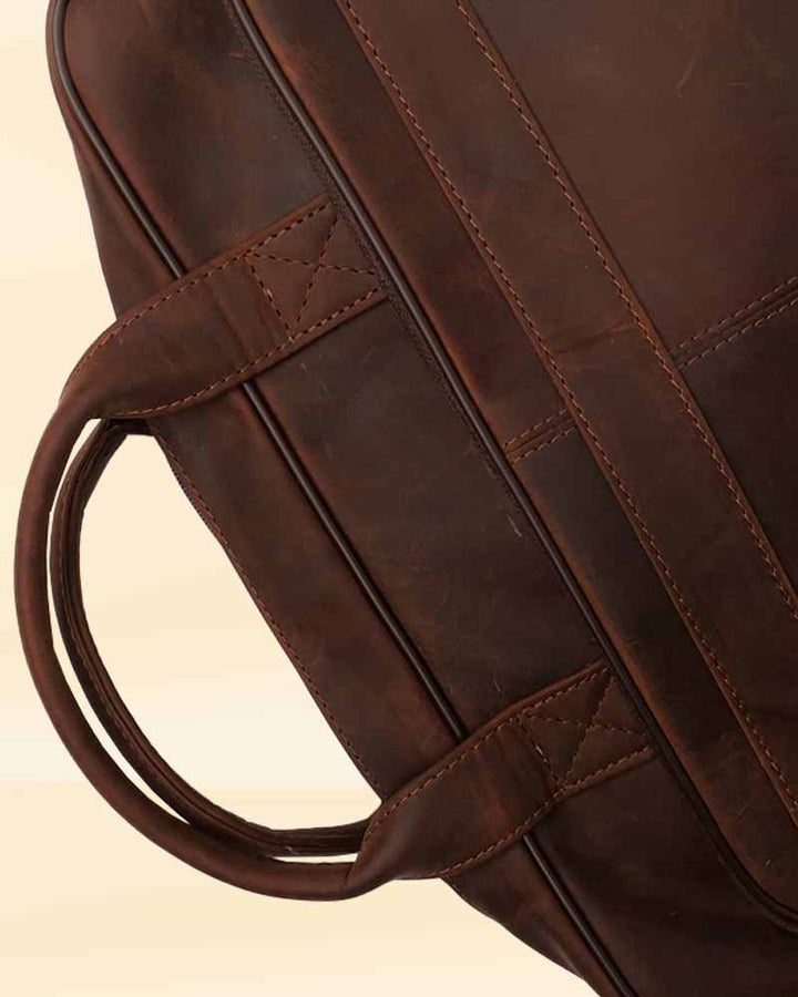Distressed Leather Laptop Backpack in usa