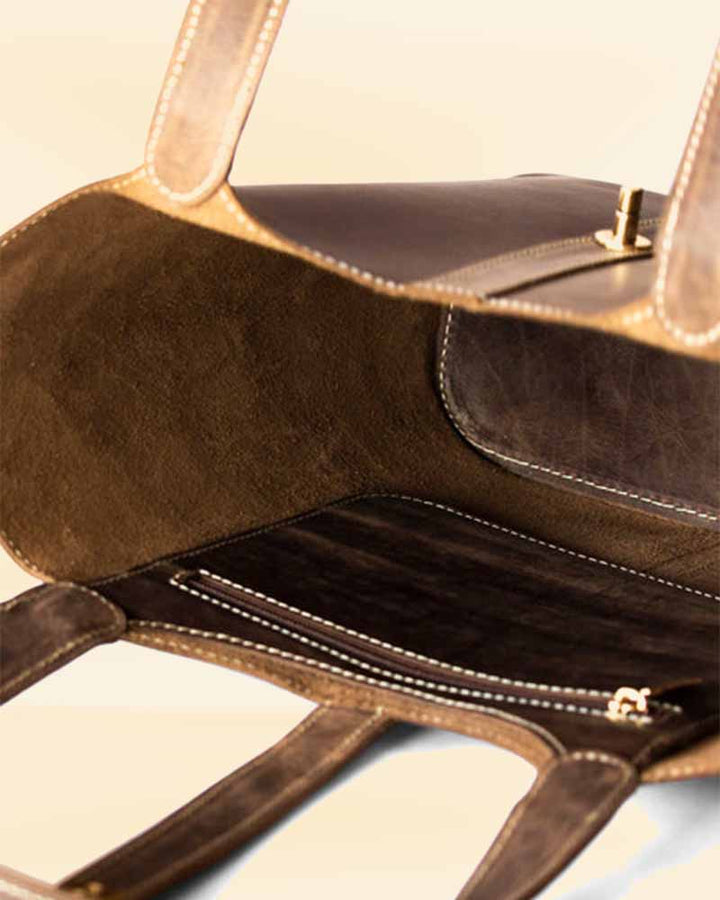 Sophisticated and Practical Leather Tote Bag for Women in USA market