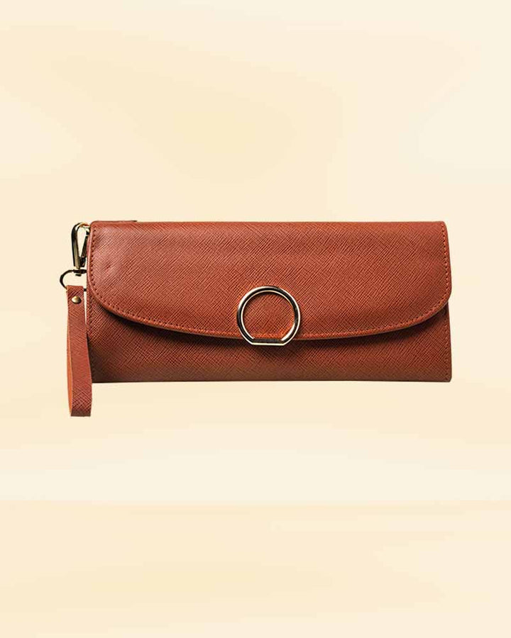 Quilted wristlet clutch for women in American style