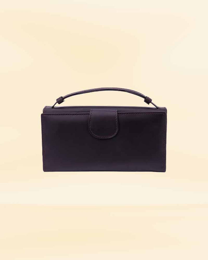 Handcrafted leather clutch wallet for women in usa