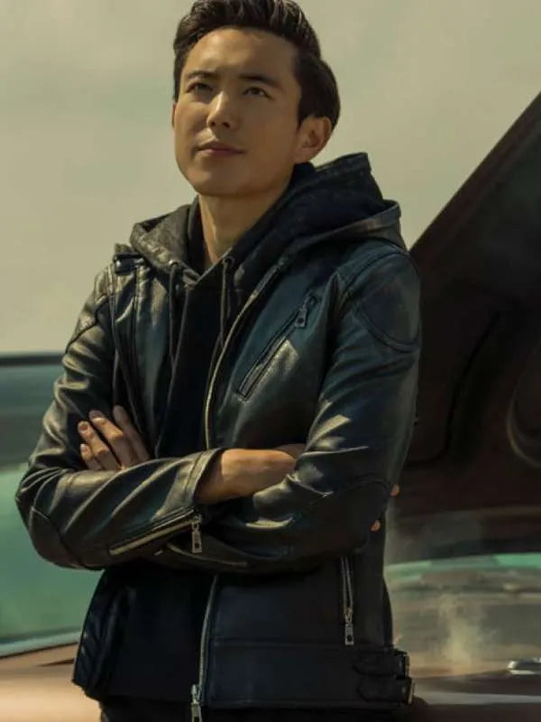 stylish leather jacket for men
